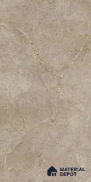 Brown Marble Floor & Wall Tile TL 07455 B Gravier Royal Neptune Brown 4 ft x 2 ft Vitrified High Gloss Finish - 9 mm | Random 6 | Suitable for Living Room, Bedroom, Bathroom (Sample)