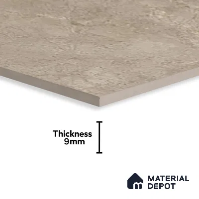 Brown Marble Floor & Wall Tile TL 07455 B Gravier Royal Neptune Brown 4 ft x 2 ft Vitrified High Gloss Finish - 9 mm | Random 6 | Suitable for Living Room, Bedroom, Bathroom (Sample)