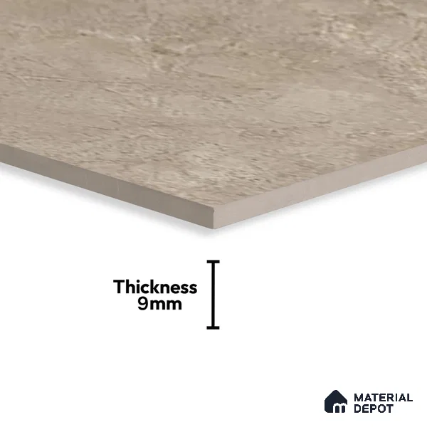 Brown Marble Floor & Wall Tile TL 07455 B Gravier Royal Neptune Brown 4 ft x 2 ft Vitrified High Gloss Finish - 9 mm | Random 6 | Suitable for Living Room, Bedroom, Bathroom (Sample)