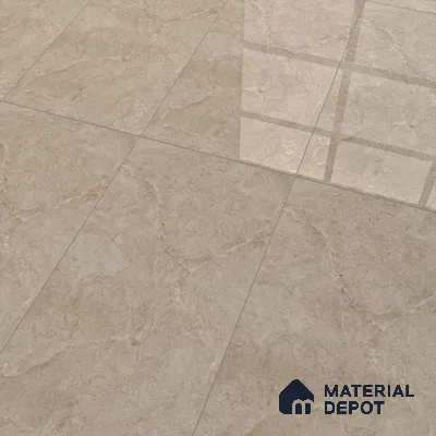 Brown Marble Floor & Wall Tile TL 07455 B Gravier Royal Neptune Brown 4 ft x 2 ft Vitrified High Gloss Finish - 9 mm | Random 6 | Suitable for Living Room, Bedroom, Bathroom (Sample)