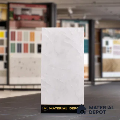 White Marble Floor & Wall Tile TL 07465 Gravier Royal Cerim Onyx Bianco 4 ft x 2 ft Vitrified High Gloss Finish - 9 mm | Seamless 4 | Suitable for Living Room, Bedroom, Bathroom
