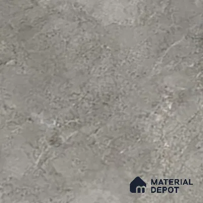Grey Marble Floor & Wall Tile TL 07456 B Gravier Royal Neptune Grey 4 ft x 2 ft Vitrified High Gloss Finish - 9 mm | Random 6 | Suitable for Living Room, Bedroom, Bathroom (Sample)
