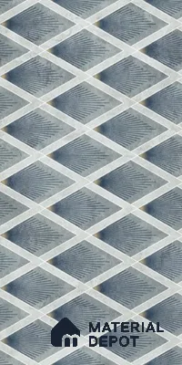 Grey Highlighter Wall Tile TL 07457 C Prestige Royal Sigma Verde Decor 4 ft x 2 ft Vitrified High Gloss Finish - 9 mm | Suitable For Bathroom, Accent/Feature Wall, Dining Area