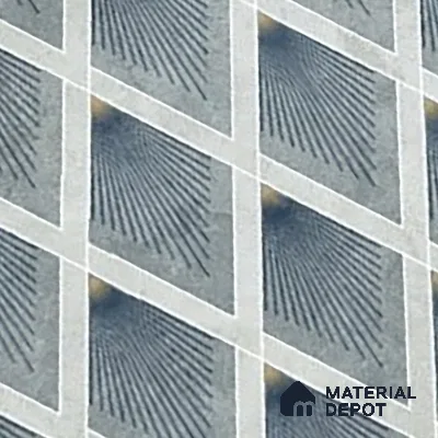 Grey Highlighter Wall Tile TL 07457 C Prestige Royal Sigma Verde Decor 4 ft x 2 ft Vitrified High Gloss Finish - 9 mm | Suitable For Bathroom, Accent/Feature Wall, Dining Area