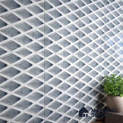 Grey Highlighter Wall Tile TL 07457 C Prestige Royal Sigma Verde Decor 4 ft x 2 ft Vitrified High Gloss Finish - 9 mm | Suitable For Bathroom, Accent/Feature Wall, Dining Area