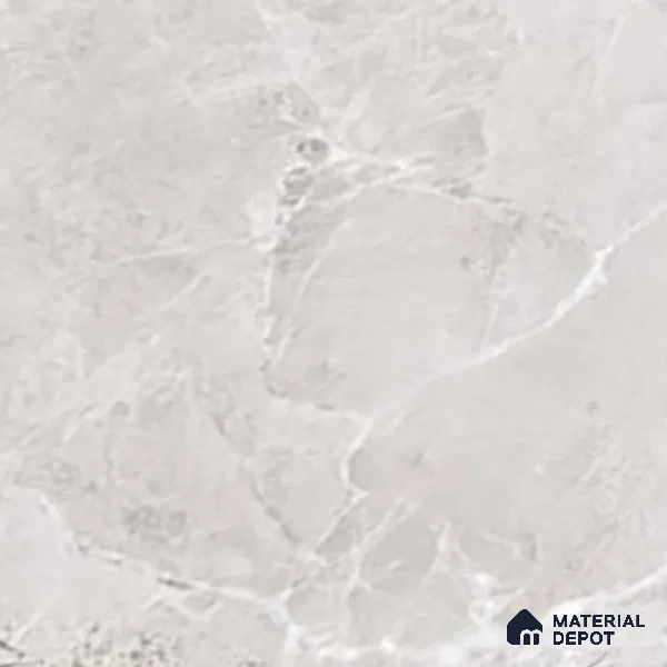 Grey Marble Floor & Wall Tile TL 07463 Gravier Royal Fermozo Bianco 4 ft x 2 ft Vitrified High Gloss Finish - 9 mm | Random 6 | Suitable for Living Room, Bedroom, Bathroom