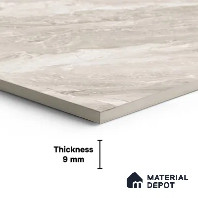 Cream Marble  Tile TL 07448 B  Royal Sofita Crema 4 ft x 2 ft Vitrified High Gloss Finish - 9 mm | Seamless 5 | Suitable for Living Room, Bedroom, Bathroom