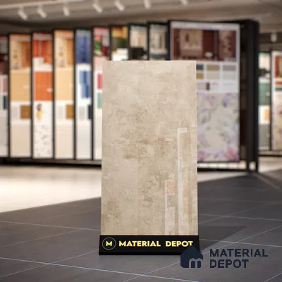 Brown Marble Floor & Wall Tile TL 07460 B Gravier Royal Sigma Brown 4 ft x 2 ft Vitrified High Gloss Finish - 9 mm | Seamless 5 | Suitable for Living Room, Bedroom, Bathroom (Sample)