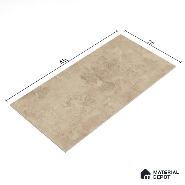 Brown Marble Floor & Wall Tile TL 07460 B Gravier Royal Sigma Brown 4 ft x 2 ft Vitrified High Gloss Finish - 9 mm | Seamless 5 | Suitable for Living Room, Bedroom, Bathroom (Sample)