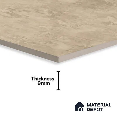Brown Marble Floor & Wall Tile TL 07460 B Gravier Royal Sigma Brown 4 ft x 2 ft Vitrified High Gloss Finish - 9 mm | Seamless 5 | Suitable for Living Room, Bedroom, Bathroom (Sample)