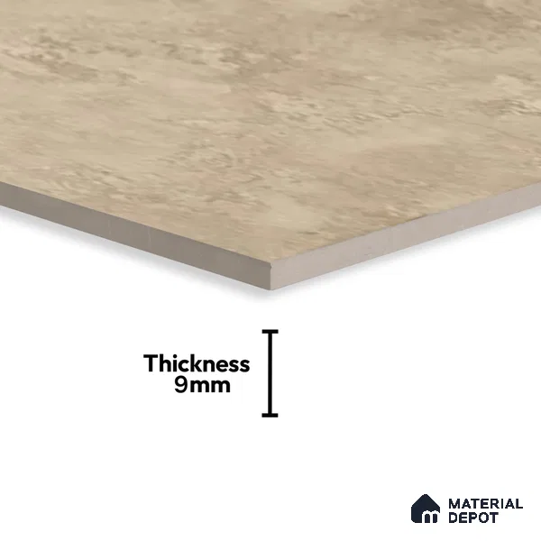 Brown Marble Floor & Wall Tile TL 07460 B Gravier Royal Sigma Brown 4 ft x 2 ft Vitrified High Gloss Finish - 9 mm | Seamless 5 | Suitable for Living Room, Bedroom, Bathroom (Sample)