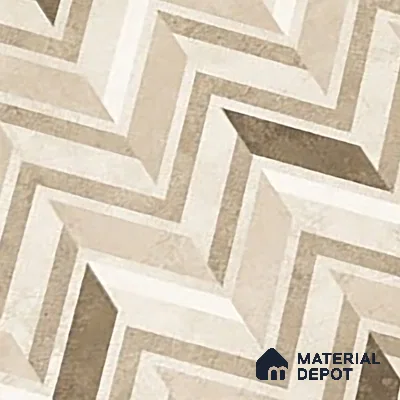Brown Highlighter Wall Tile TL 07460 C Prestige Royal Sigma Brown Decor 4 ft x 2 ft Vitrified High Gloss Finish - 9 mm | Suitable For Bathroom, Accent/Feature Wall, Dining Area