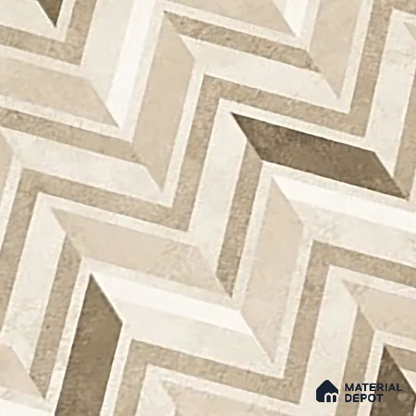 Brown Highlighter Wall Tile TL 07460 C Prestige Royal Sigma Brown Decor 4 ft x 2 ft Vitrified High Gloss Finish - 9 mm | Suitable For Bathroom, Accent/Feature Wall, Dining Area