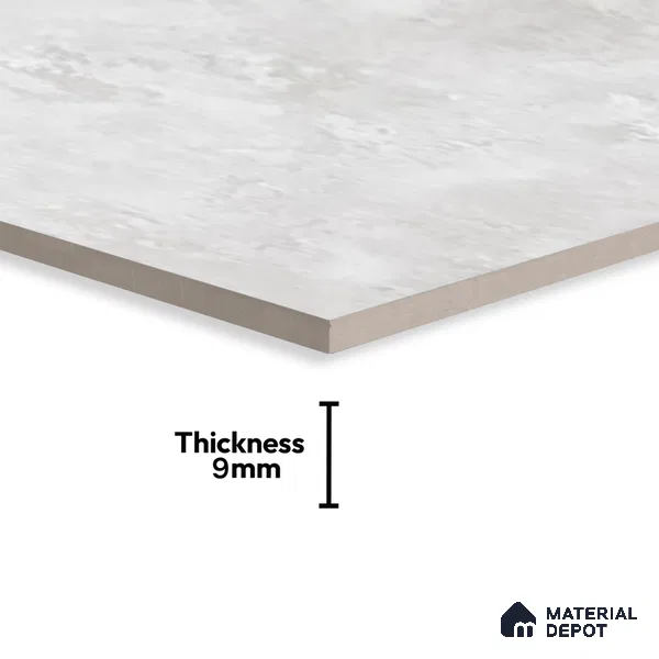 Silver Marble Floor & Wall Tile TL 07459 Gravier Royal Sigma Silver 4 ft x 2 ft Vitrified High Gloss Finish - 9 mm | Seamless 5 | Suitable for Living Room, Bedroom, Bathroom