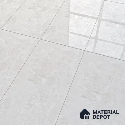 Silver Marble Floor & Wall Tile TL 07459 Gravier Royal Sigma Silver 4 ft x 2 ft Vitrified High Gloss Finish - 9 mm | Seamless 5 | Suitable for Living Room, Bedroom, Bathroom