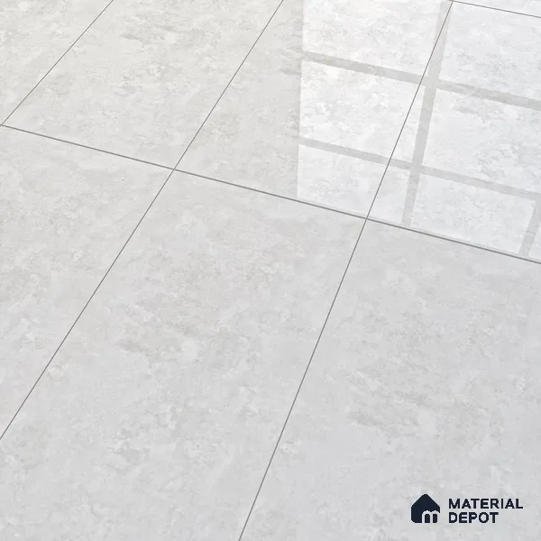 Silver Marble Floor & Wall Tile TL 07459 Gravier Royal Sigma Silver 4 ft x 2 ft Vitrified High Gloss Finish - 9 mm | Seamless 5 | Suitable for Living Room, Bedroom, Bathroom