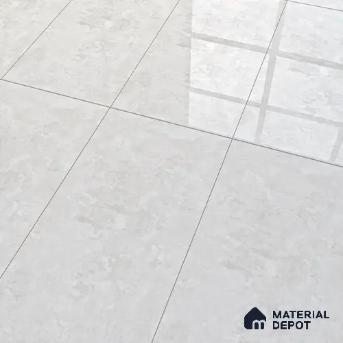 Silver Marble Floor & Wall Tile TL 07459 Gravier Royal Sigma Silver 4 ft x 2 ft Vitrified High Gloss Finish - 9 mm | Seamless 5 | Suitable for Living Room, Bedroom, Bathroom