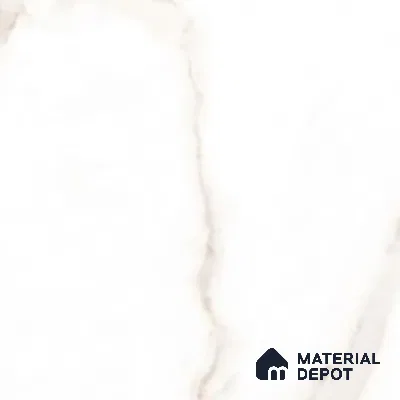Cream Marble Floor & Wall Tile TL 07445 Gravier Royal Statuario Seville 4 ft x 2 ft Vitrified High Gloss Finish - 9 mm | Random 6 | Suitable for Living Room, Bedroom, Bathroom