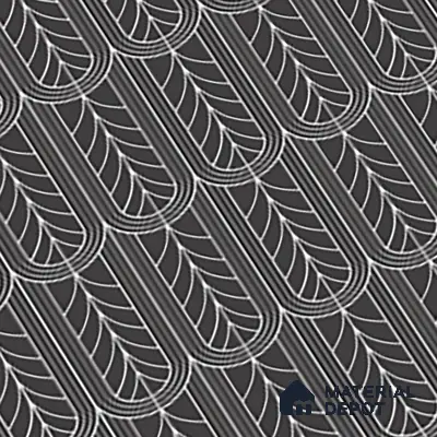Black Highlighter Wall Tile TL 07441 C Prestige Royal Stonex Nero Zoi Lust 4 ft x 2 ft Vitrified Punch Finish - 9 mm |  Suitable for Living Room, Bedroom, Bathroom