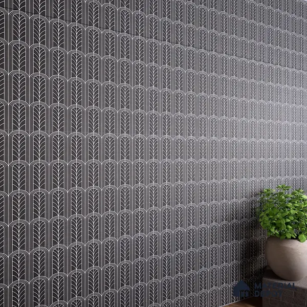 Black Highlighter Wall Tile TL 07441 C Prestige Royal Stonex Nero Zoi Lust 4 ft x 2 ft Vitrified Punch Finish - 9 mm |  Suitable for Living Room, Bedroom, Bathroom