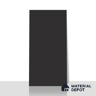 Black Plain Floor & Wall Tile TL 07442 B  Royal Sucre Black 4 ft x 2 ft Vitrified Sugar Finish - 9 mm |  Suitable for Living Room, Bedroom, Bathroom (Sample)