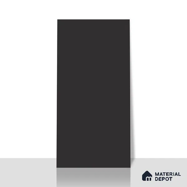 Black Plain Floor & Wall Tile TL 07442 B  Royal Sucre Black 4 ft x 2 ft Vitrified Sugar Finish - 9 mm |  Suitable for Living Room, Bedroom, Bathroom (Sample)