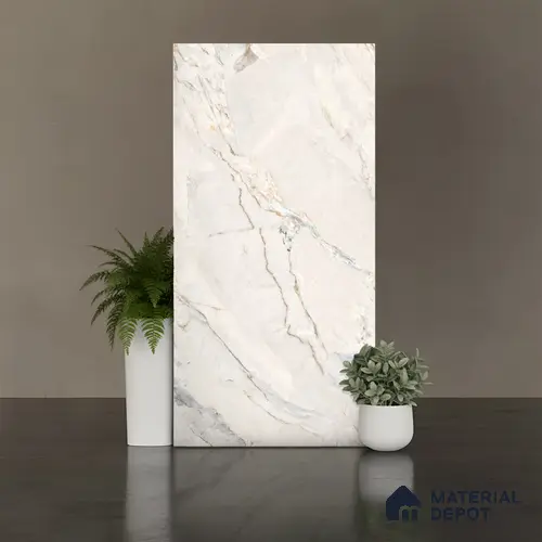 Marble Look Wall & Floor Tile TL 10413 SGH Pearl Argenta 4 ft x 2 ft Matte Finish Vitrified Tile - 9 mm | Suitable For living Room, Bedroom, Bathroom