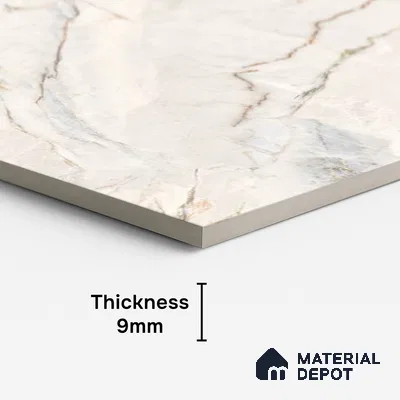 Marble Look Wall & Floor Tile TL 10413 SGH Pearl Argenta 4 ft x 2 ft Matte Finish Vitrified Tile - 9 mm | Suitable For living Room, Bedroom, Bathroom