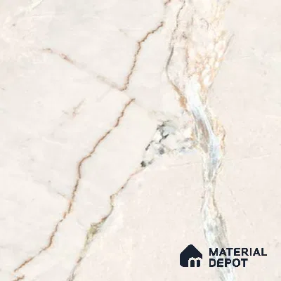 Marble Look Wall & Floor Tile TL 10413 SGH Pearl Argenta 4 ft x 2 ft Matte Finish Vitrified Tile - 9 mm | Suitable For living Room, Bedroom, Bathroom