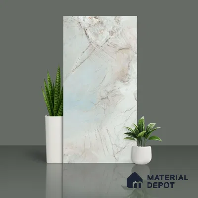 Marble Wall & Floor Tile TL 10428 Gress Cool Vitro 4 ft x 2 ft Glue Matte Finish Vitrified Tile - 9 mm | Suitable For Living Room, Bedroom, Bathroom
