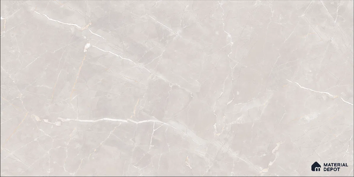 Marble Floor & Wall TL 12683 Crema Marfile 4 ft x 2 ft Glossy Finish Vitrified Tile - 9 mm | 4 Random Design