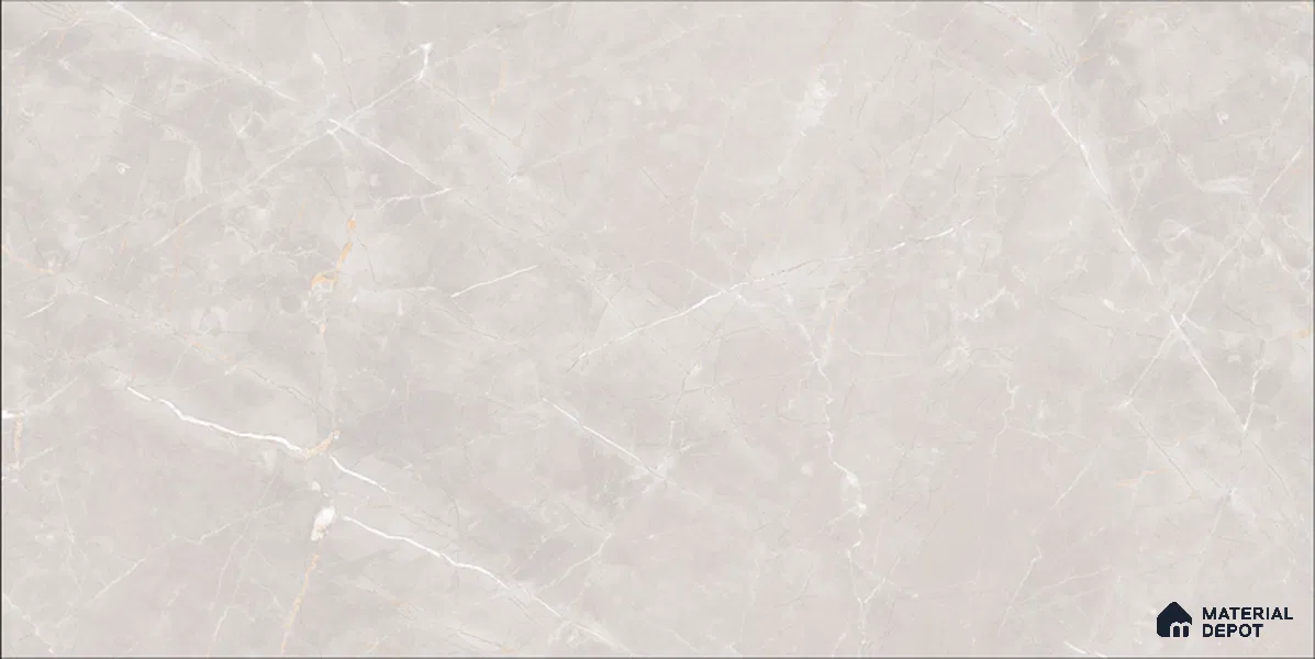 Marble Floor & Wall TL 12683 Crema Marfile 4 ft x 2 ft Glossy Finish Vitrified Tile - 9 mm | 4 Random Design
