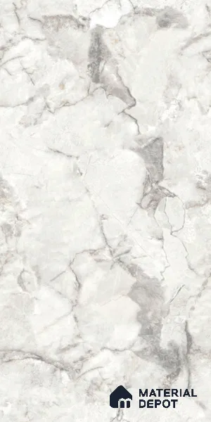Marble Look Floor Tile TL 10422 Harmony Bianco Endless 4 ft x 2 ft Glossy Finish Vitrified Tile - 9 mm | Suitable For living Room, Bedroom, Bathroom