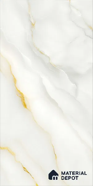 Marble Floor & Wall TL 12693 Blanco Macael 4 ft x 2 ft Glossy Finish Vitrified Tile - 9 mm | 4 Random Design