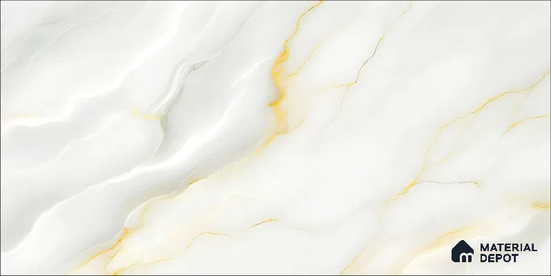 Marble Floor & Wall TL 12693 Blanco Macael 4 ft x 2 ft Glossy Finish Vitrified Tile - 9 mm | 4 Random Design