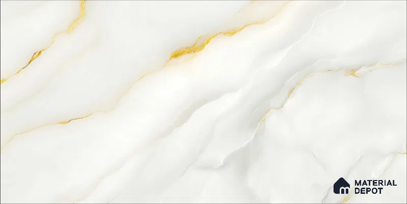 Marble Floor & Wall TL 12693 Blanco Macael 4 ft x 2 ft Glossy Finish Vitrified Tile - 9 mm | 4 Random Design