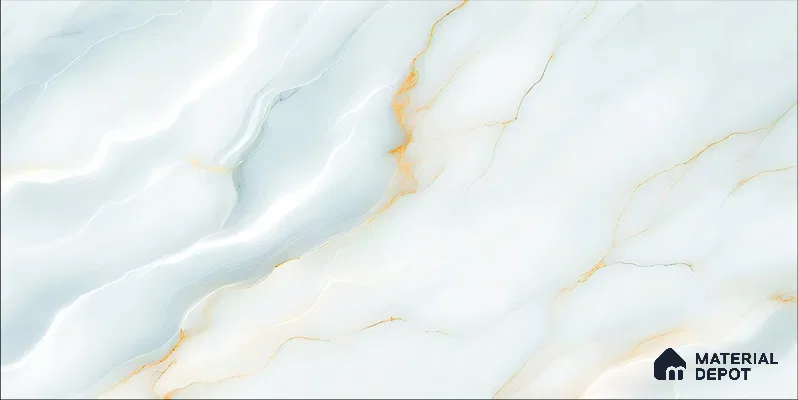 Marble Floor & Wall TL 12693 B Palissandro White 4 ft x 2 ft Glossy Finish Vitrified Tile - 9 mm | 4 Random Design