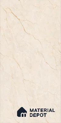 Marble Floor & Wall TL 12684 Botticino Classico 4 ft x 2 ft Glossy Finish Vitrified Tile - 9 mm | 4 Random Design