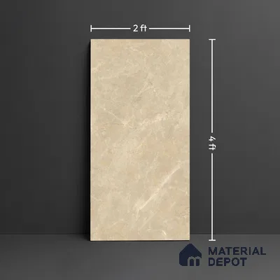 Marble Look Floor Tile TL 10424 Dior Thunder Endless 4 ft x 2 ft Glossy Finish Vitrified Tile - 9 mm | Suitable For living Room, Bedroom, Bathroom