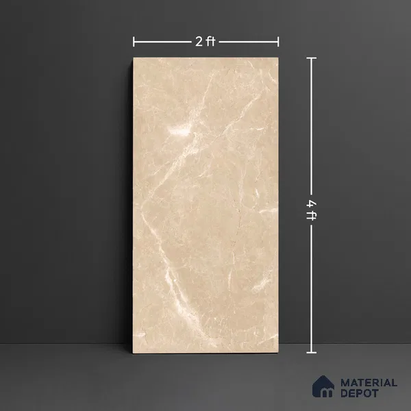Marble Look Wall Tile TL 10570 SHG Craft Emil Thunder 4 ft x 2 ft Matte Finish Vitrified Tile - 9 mm | Suitable For living Room, Bedroom, Bathroom