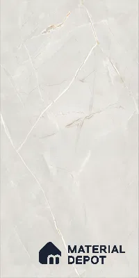 Marble Floor & Wall TL 12685 Bianco Carrara 4 ft x 2 ft Glossy Finish Vitrified Tile - 9 mm | 4 Random Design