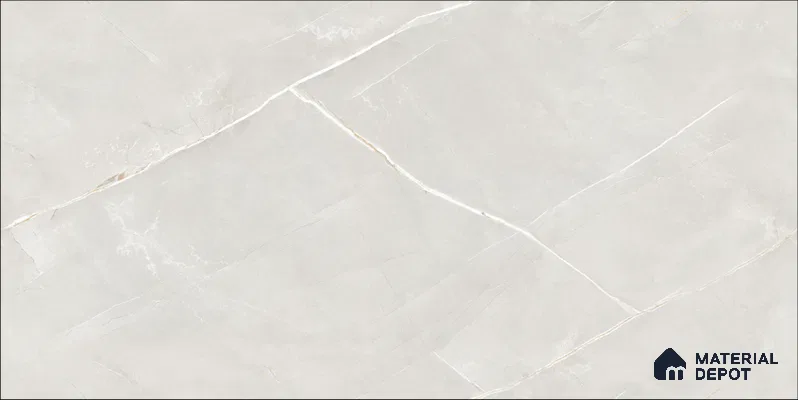 Marble Floor & Wall TL 12685 Bianco Carrara 4 ft x 2 ft Glossy Finish Vitrified Tile - 9 mm | 4 Random Design