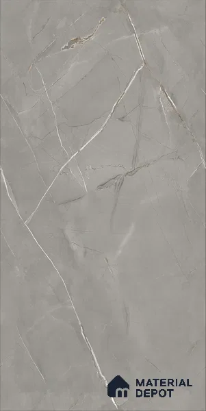 Marble Floor & Wall TL 12685 B Bardiglio Nuvolato 4 ft x 2 ft Glossy Finish Vitrified Tile - 9 mm | 4 Random Design