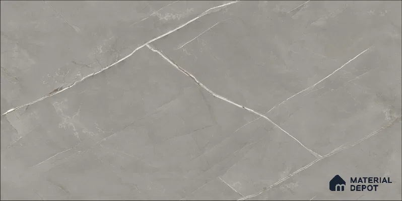 Marble Floor & Wall TL 12685 B Bardiglio Nuvolato 4 ft x 2 ft Glossy Finish Vitrified Tile - 9 mm | 4 Random Design