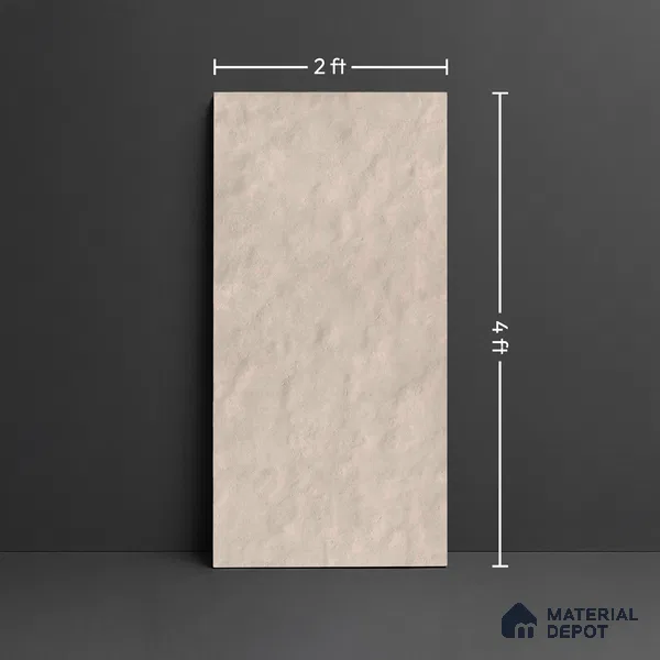 Cement Look Wall & Floor Tile TL 10560 Taco Hola 4 ft x 2 ft Matte Finish Vitrified Tile - 9 mm | Suitable For living Room, Bedroom, Bathroom | Random Designs