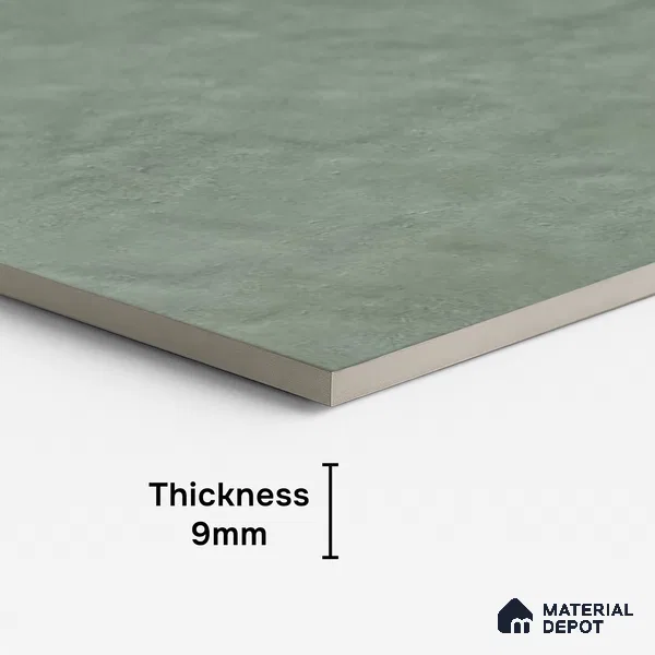 Stone Look Wall & Floor Tile TL 10561 Taco Verde 4 ft x 2 ft Matte Finish Vitrified Tile - 9 mm | Suitable For living Room, Bedroom, Bathroom | Random Designs