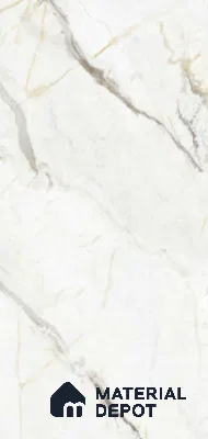 Marble Look Floor Tile TL 10425 Tiaki White Vitro 4 ft x 2 ft Matte Finish Vitrified Tile - 9 mm | Suitable For living Room, Bedroom, Bathroom