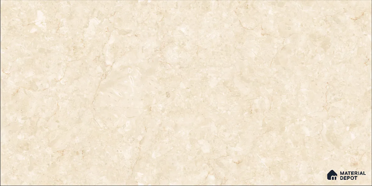 Marble Floor & Wall TL 12692 Diana Royal Beige 4 ft x 2 ft Glossy Finish Vitrified Tile - 9 mm | 4 Random Design