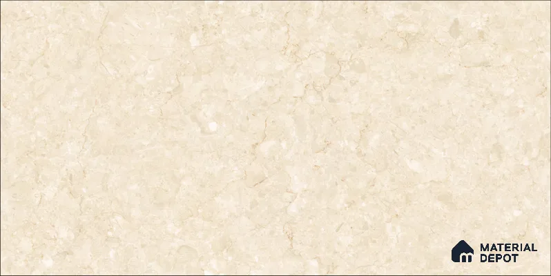 Marble Floor & Wall TL 12692 Diana Royal Beige 4 ft x 2 ft Glossy Finish Vitrified Tile - 9 mm | 4 Random Design