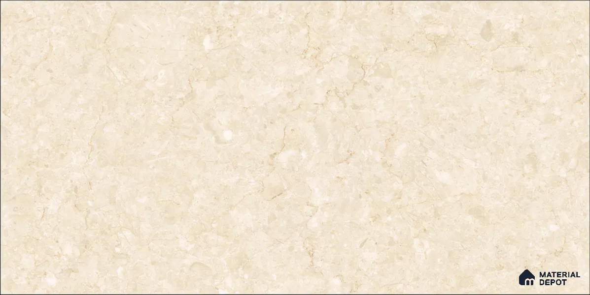 Marble Floor & Wall TL 12692 Diana Royal Beige 4 ft x 2 ft Glossy Finish Vitrified Tile - 9 mm | 4 Random Design